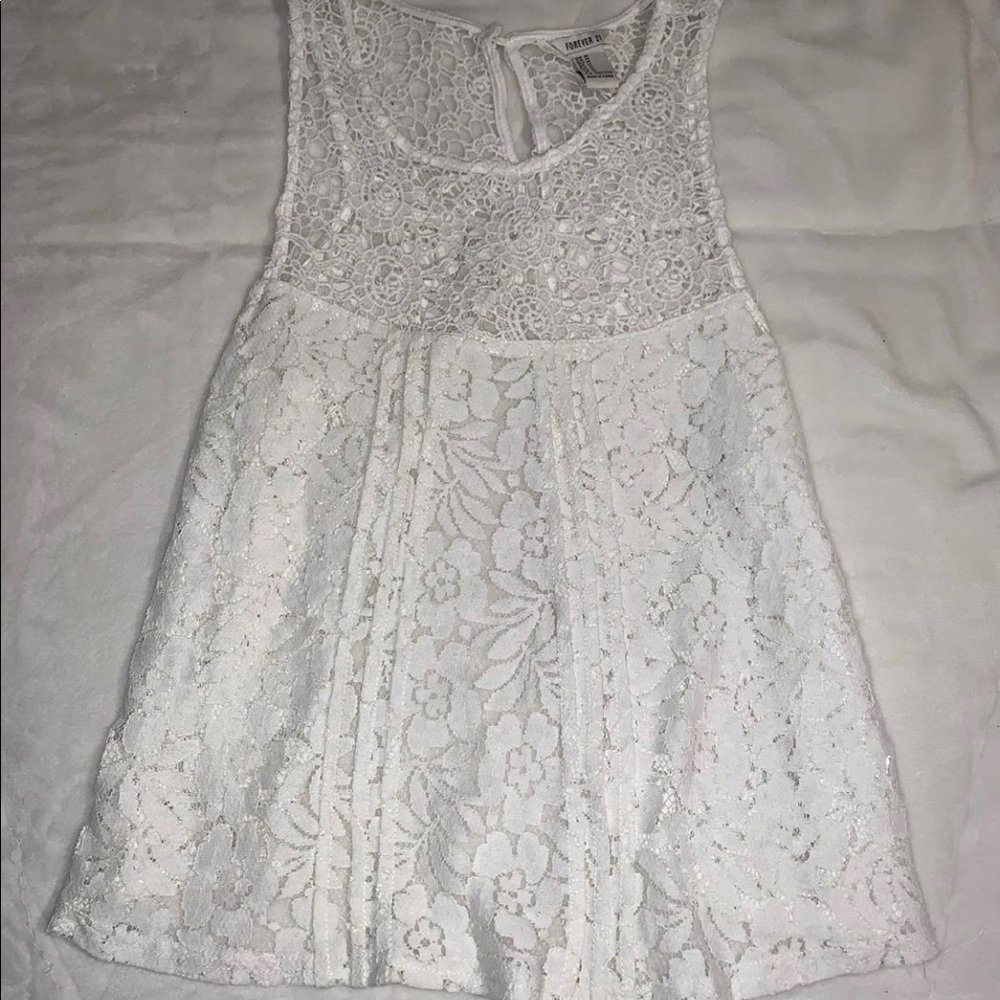 White lace tank from Forever 21